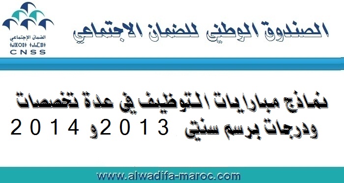 الصندوق الوطني للضمان الاجتماعي: جميع نماذج مبارايات ...